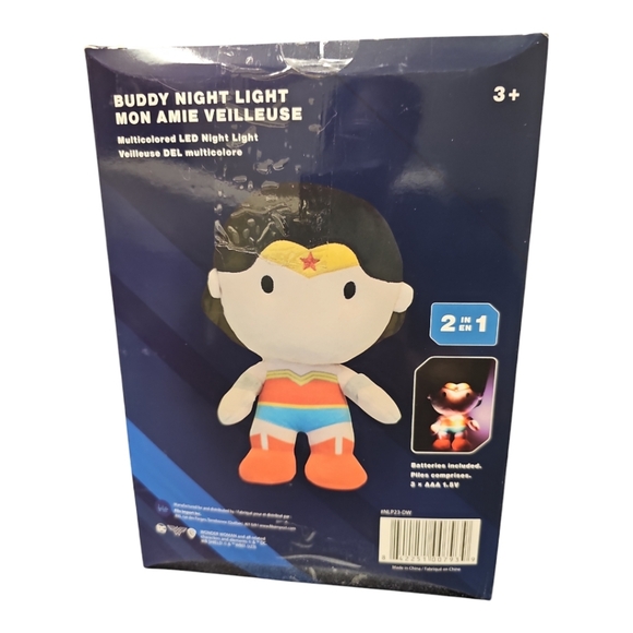DC Wonder Woman Buddy Night Light Plush Toy - Picture 3 of 4